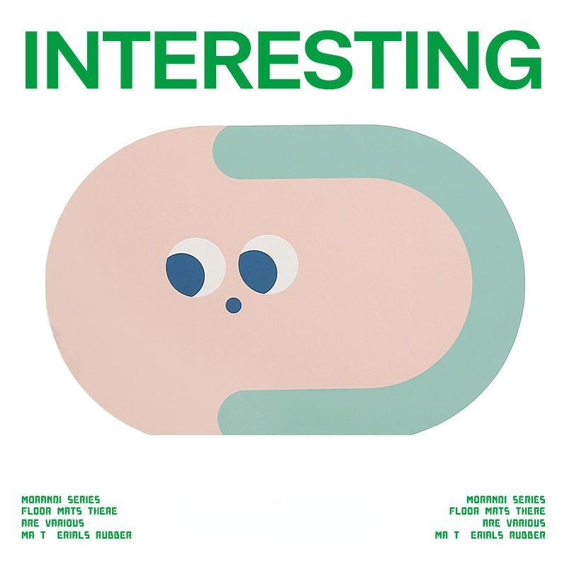 

Мультяшный забавный коврик для пола из диатомовой грязи, коврик для ног с хорошей впитываемостью для ванной комнаты, коврик для выражения, коврик для пола, коврик для пола в туалете 40X60cm 15.7X23.6in