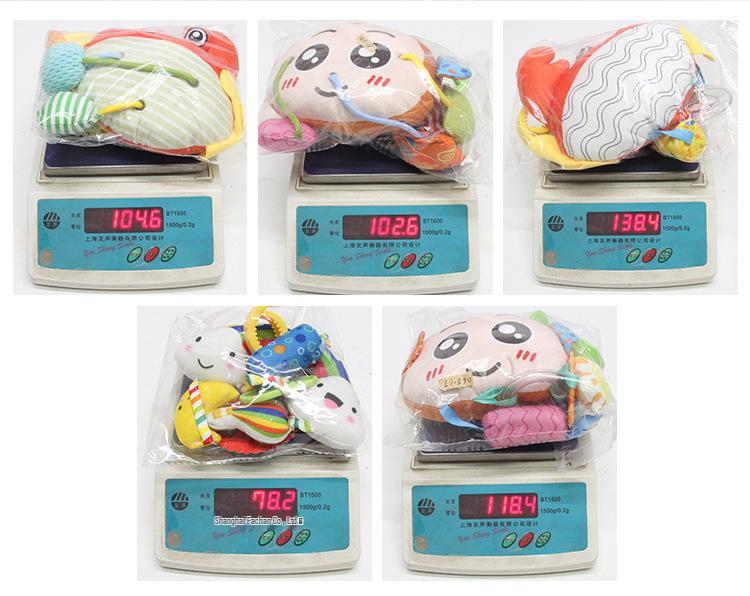 Crab Pull-String Stroller Mobile: Newborn Baby Soothing Rattle Toy
