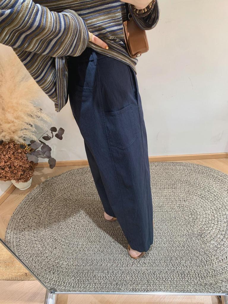 2026 Spring/Summer Women's High Waist Japanese Cropped Straight-Leg Balloon Pants