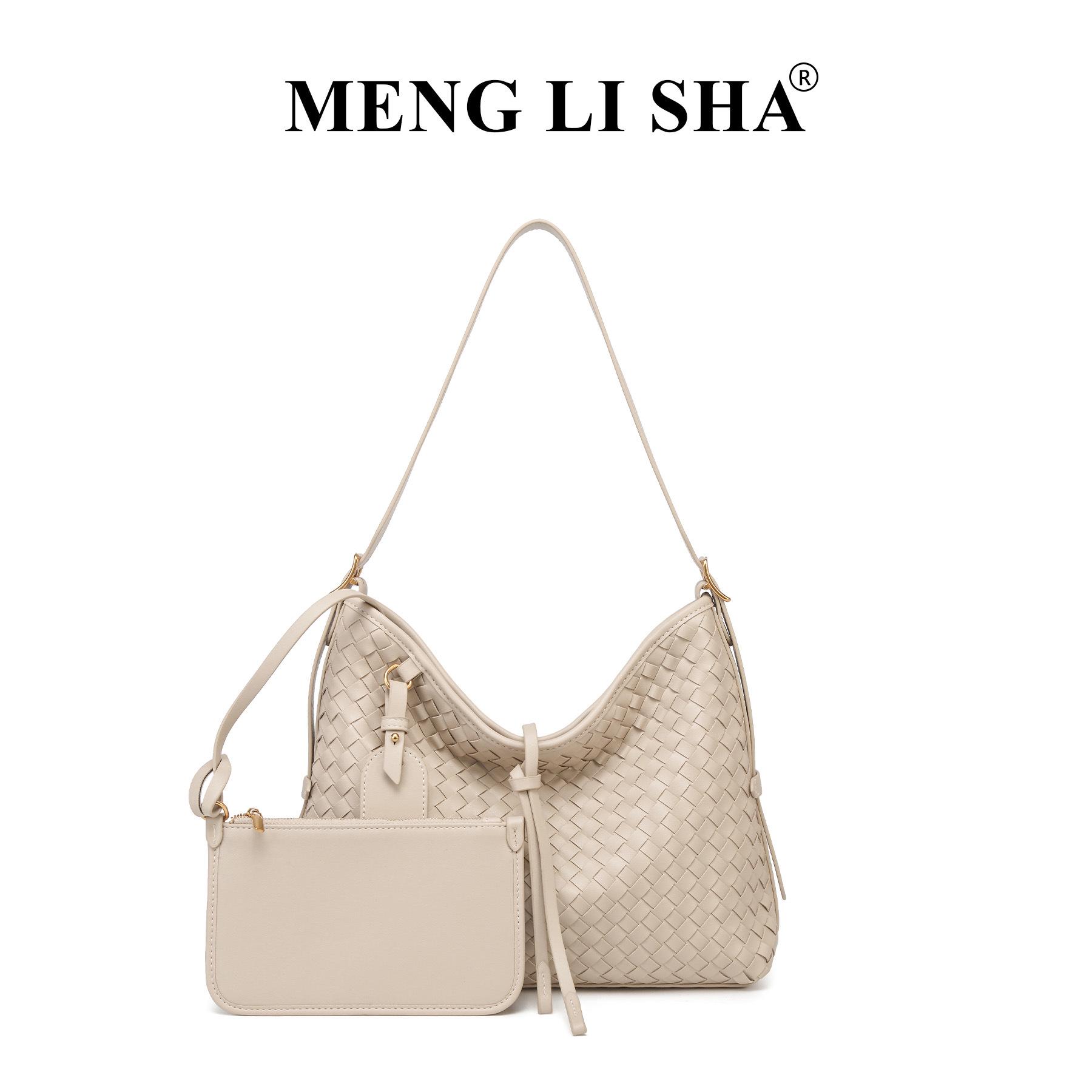 

Retro Versatile Hand-Woven Large Capacity Crossbody Shoulder Tote Handbag пісочний