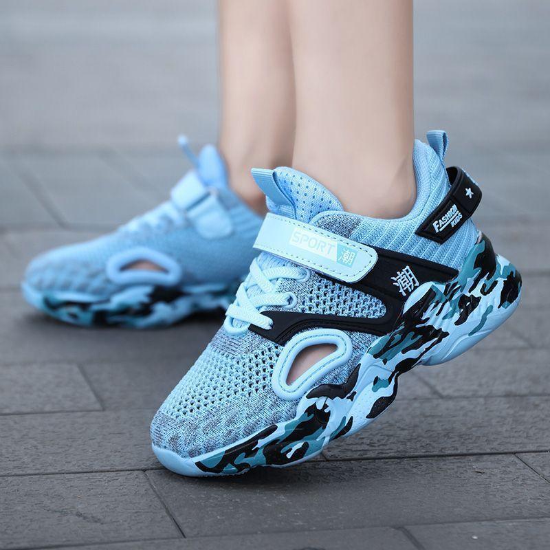 New children's sports shoes shoes summer fashion comfortable leisure 2025 non-slip wear-resistant single net primary school students breathable