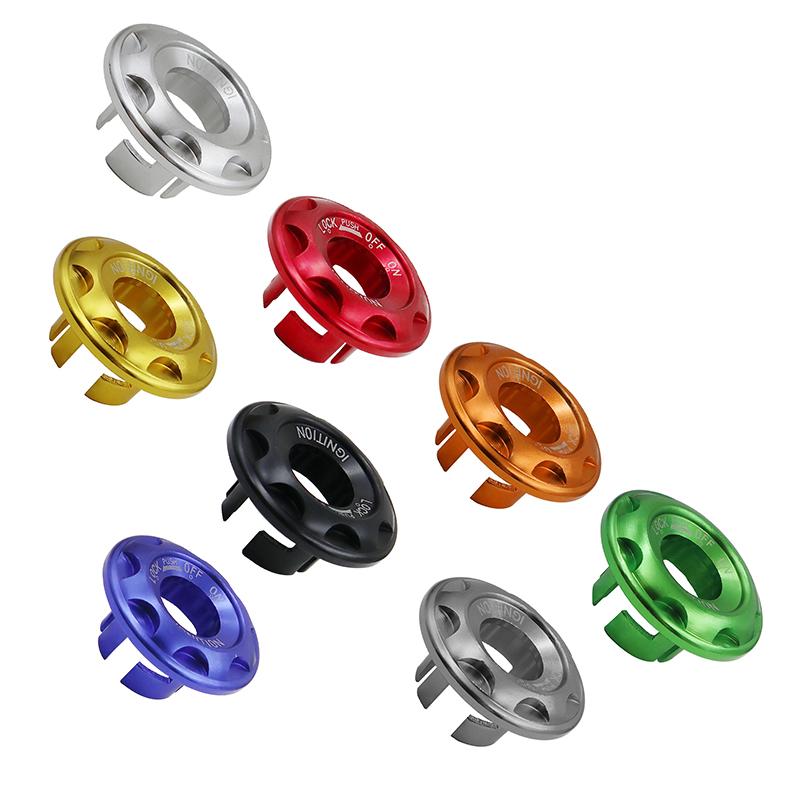 Multicolor Aluminum Alloy Electric Scooter Ignition Switch Lock Cover Durable Finish Perfect For Ebike Modification Refitting