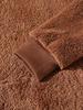 2025 Autumn/Winter European & American Men's Plush Lined Hooded Sweatshirt Jacket