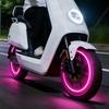 2Pcs Motion Sensor LED Neon Flash Lamp Single/Seven Colors Rim Strobe Warning Lamp  Bicycle Tire