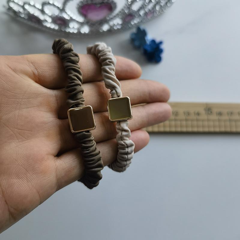 Silk Cloth Rubber Band Hair Tie Women's Hair Band Bun Simple Small Intestine Band