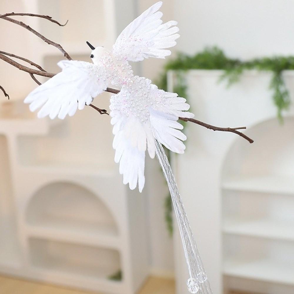 Realistic Artificial Hummingbird Decoration Glitter Bird Hanging Pendant  Christmas Tree