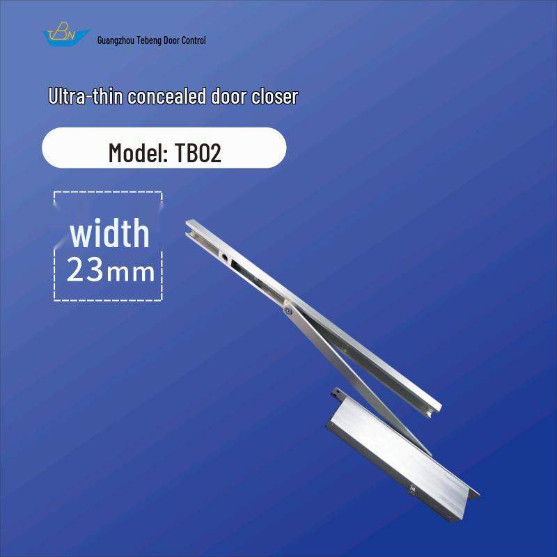 Ultra-Thin 23mm Recessed Concealed Door Closer