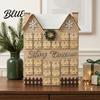 Christmas Decorative Cabin to Kids with 24 Advent Calendar Wooden House Drawers Countdown Adults Calendar