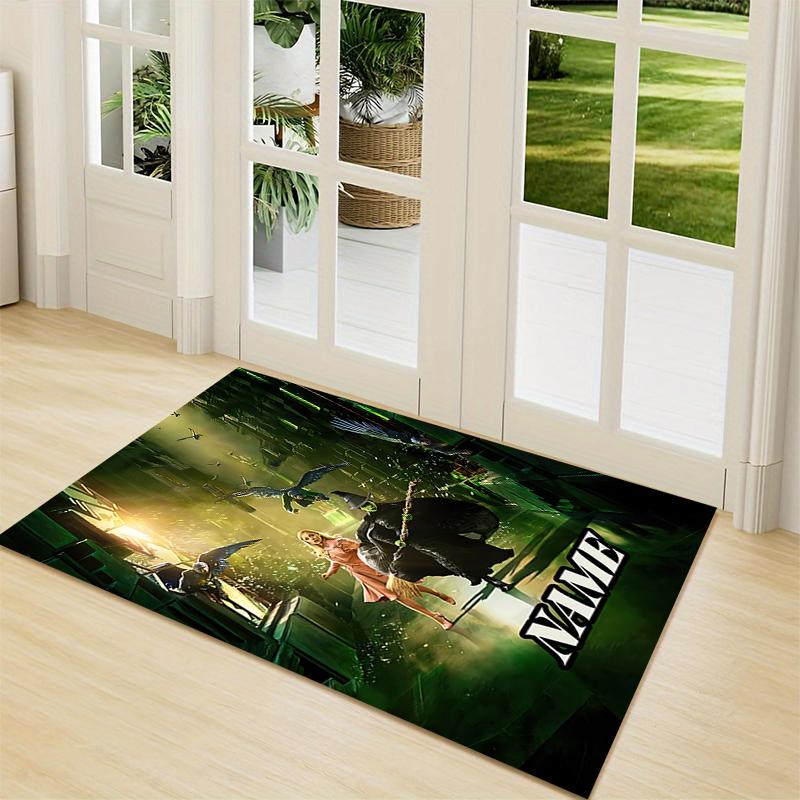 Custom Name Magic City Carpet Rug Customizable Soft Washable Anti-Slip Home Living Room Sofa Mats Personalized Rug. 0909329