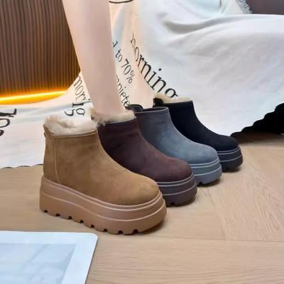 Women's Thick-soled Winter Lightweight Warm Cold Padded Snow Boots Non-slip Wear-resistant Casual Sneakers Cotton Boots