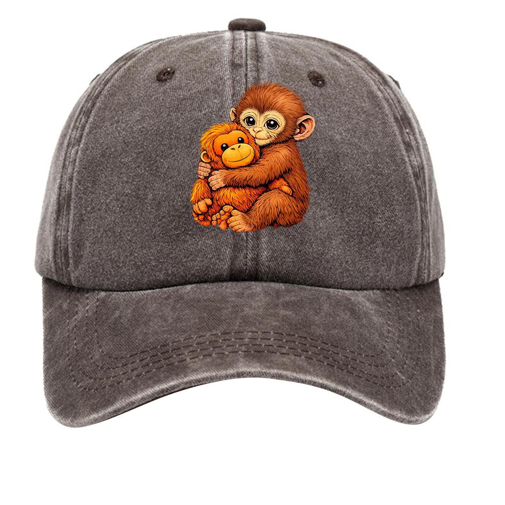 Boné de Beisebol de Algodão Lavado com Topo Mole Desgastado Estampado Chapéu Jeans para Homens, Chapéu Retrô Europeu e Americano