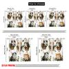 2pc  2D plane printing Light Filtering Curtains Potted Kittens (2) Versatile Durable Polyester (without rod) Holiday Ldeal for