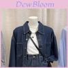 Casual Denim Jacket And Mini Skirt Set For Women With Button Detail Spring