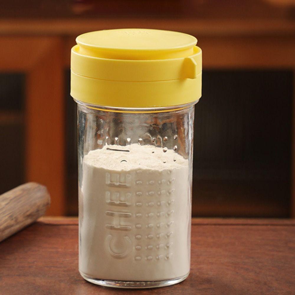 Rotatable Lid Grated Cheese Bottle Dustproof Barbecue Seasoning Jar Cheese Sprinkler  Cumin Powder