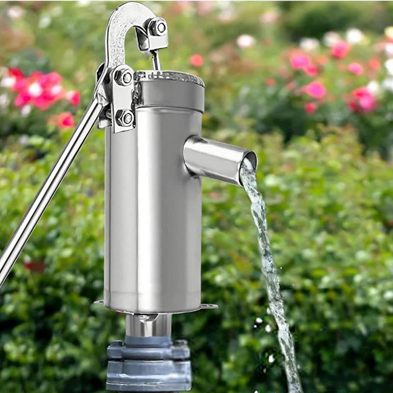 Manual Well Pump Hand Well Pump Stainless Deep Well Hand Pump Pitcher Pump For Well Water Suction Pump Groundwater
