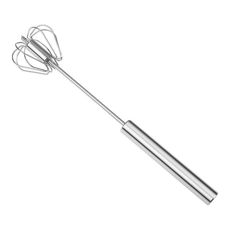 1 piece stainless steel manual eggbeater Press cream blender semi-automatic rotary eggbeater kitchen baking tools