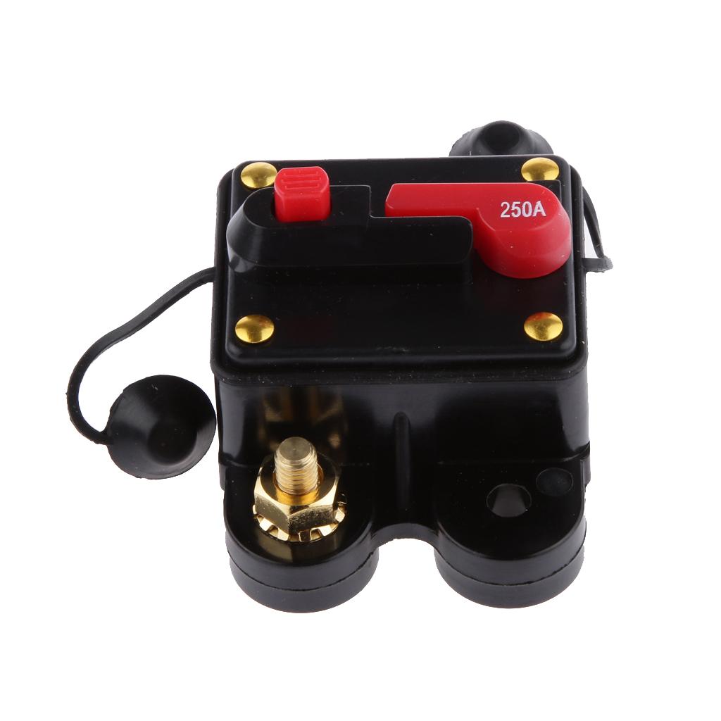 2PCS 250A+150A Automatic Auto Circuit Breaker Manual 12/24V