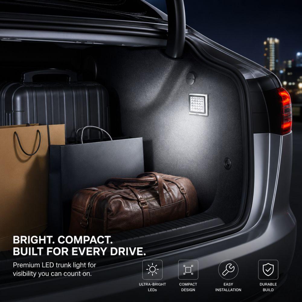 Durable Reading Light Chrome Housing Vehicle Trunk Ceiling Lights Ceiling Dome Light RV