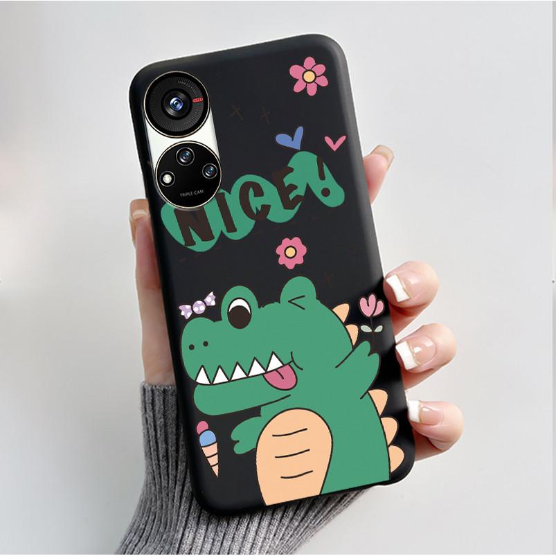 

Printing Pattern Case For ZTE Blade V40S / Axon 40 SE / Blade V70 Pro Soft Silicone Black Shell Cover Cute Flower Cartoon Casing ZTE Blade V40S