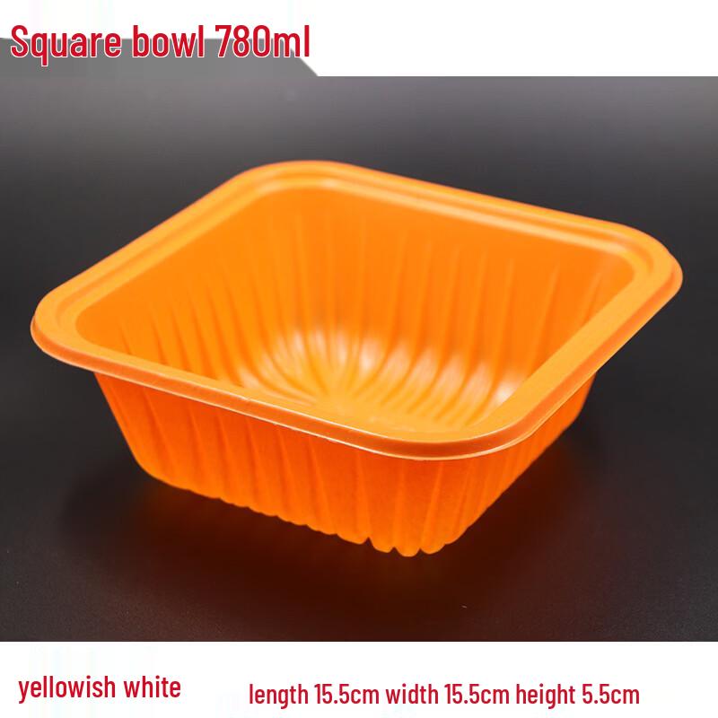 Alliance Disposable Single-Compartment Lunch Boxes with Lids, 100 Sets