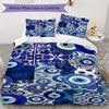 Evil Eye Pattern Bedding uilt Set uilt Cover Pillowcase Home Decoration Birthday Gift (1 * duvet cover + 2 * pillowcase  without core)165