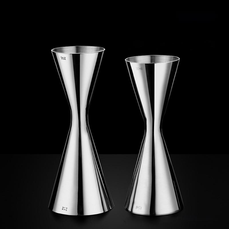 Messbecher Cocktail-Jigger Cocktailshaker Edelstahl Flüssigkeit Mini-Espresso-Shotglas Küchen-Bar-Zubehör
