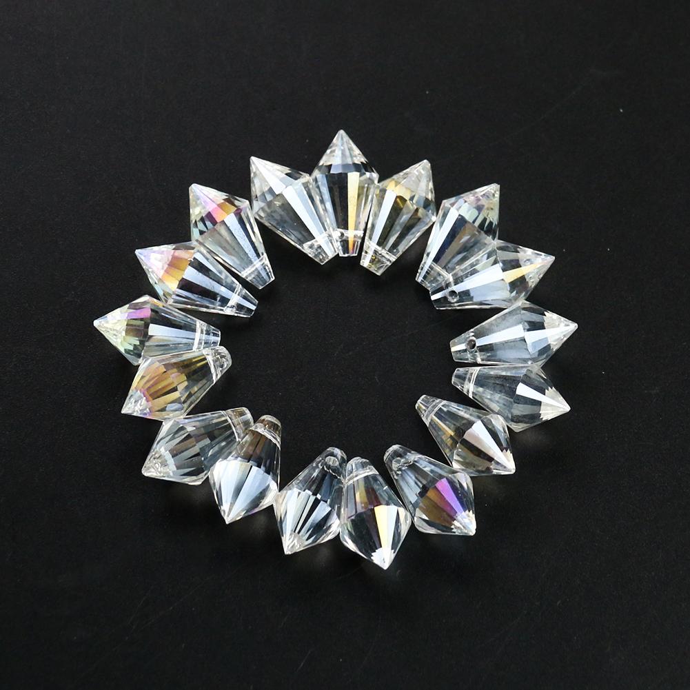 

30 шт. 20 мм AB цвет люстры части кристаллы бусины конус подвеска ловец солнца капли воды свободные бусины DIY изготовление ювелирных изделий браслет