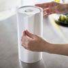 Yamazaki Jitsugyo (Yamazaki) Concealable Kitchen Paper Holder White Approx. W11.5XD11.5XH24.5cm Tower Easy to Cut Kitchen Roll Holder 5571