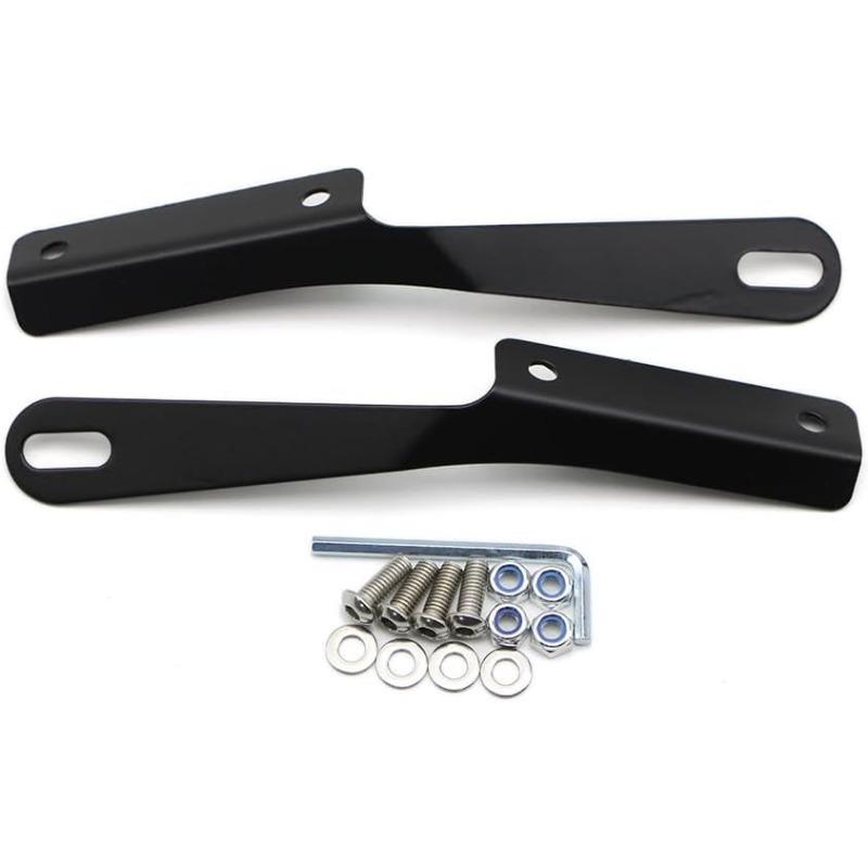 Motorcycle Windshield Universal Black Windscreen for Compatible with Honda Yamaha Kawasaki Suzuki Front Wind Deflector Fairing