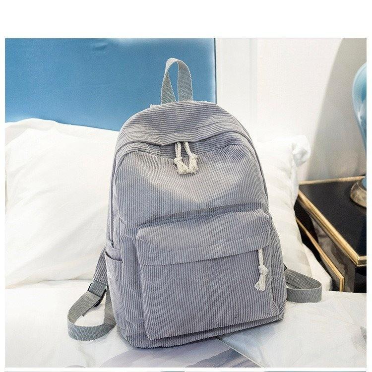 Koreanischer Harajuku-Stil Cordrucksack für Highschool- und College-Frauen