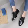 Scarpe basse da donna a stringa moda stile college britannico casual scarpe basse comode taglie grandi a taglio basso