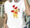 Pooh Bear Carrying Candy Cane Merry Christmas Tshirt Unisex Unisex2