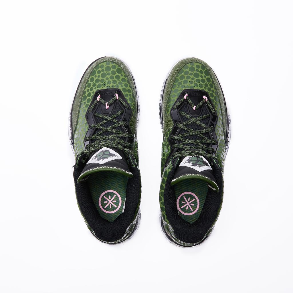 Li Ning Wow 1 Wade Way 1 Zelená ďas Pánské basketbalové boty ABAT135-23