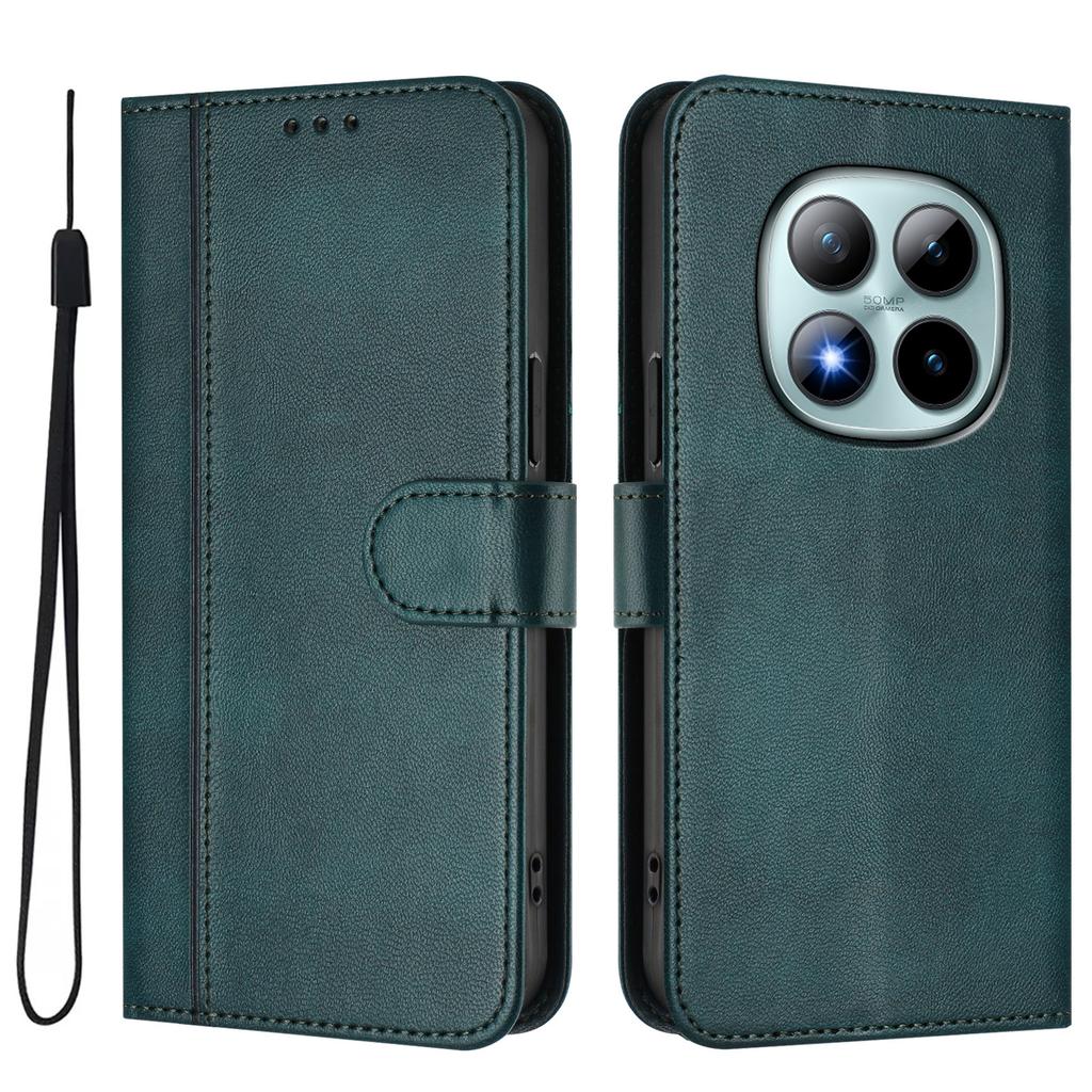 For Xiaomi Redmi Note 15 Pro+ 5G Cases Wallet Stand Retro Texture Leather Phone Cover with Lanyard
