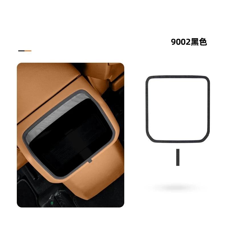 Italian Suede Interior Stickers for ZEEKR 9X 2025 2026 Car Door Window Lift Decal Air Outlet Frame Trim Strip Center Dash Panel