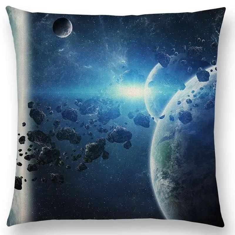 Beautiful Planets Amazing Galaxies Dreamy Stars Brand New Mysterious Universe Vast Outer Space Cushion Cover Sofa Pillow Cover