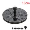 1W Solar Bird Bath Fountain with 6 Nozzles Solar Powered Floating Fountain Pump for Bird Bath Garden Pond Pool Fish Tank Outdoor