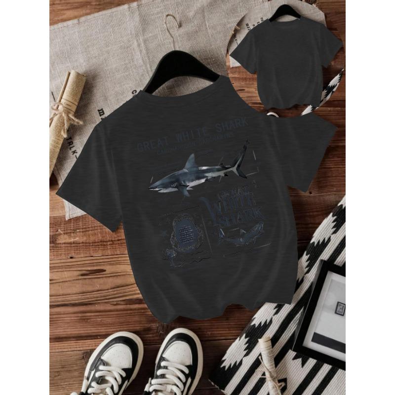 Women's Shark New Short-sleeved Fashion T-shirt