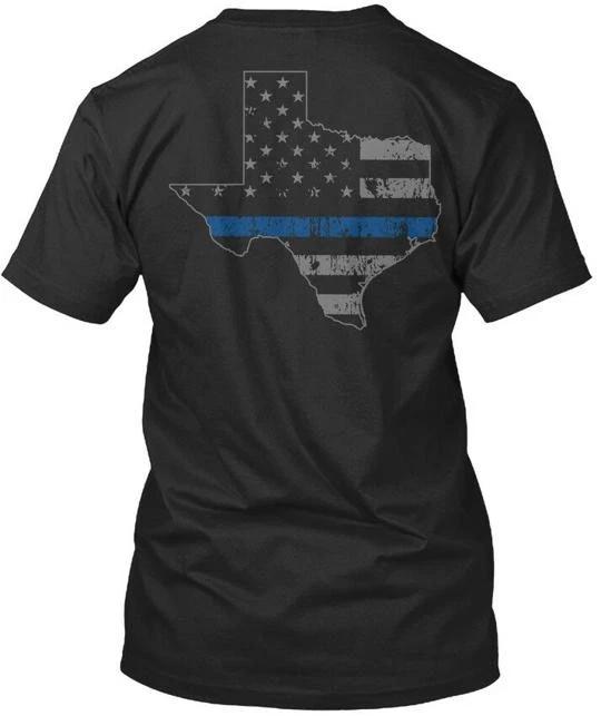 

Texas Thin Blue Line Premium T shirt Made in the USA Size S to 5XL 3XL