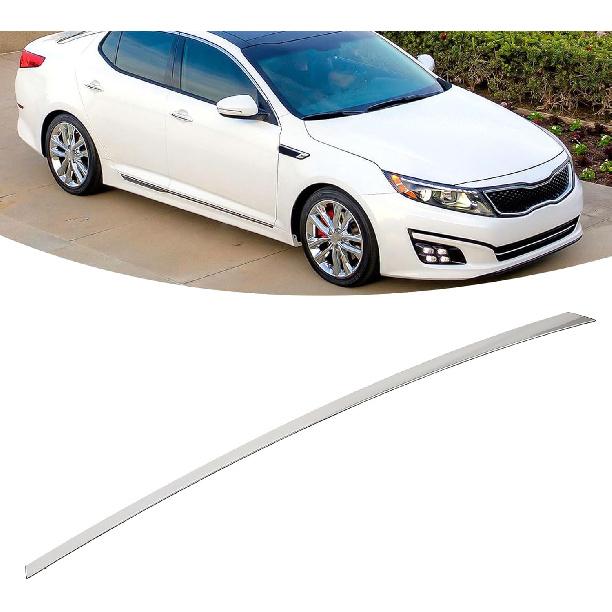 

Rear Left Door Chrome 2011-2015 Optima Upper Trim 838502T000 Plastic Side Door Frame Upper Replacement for Optima 2011 to 2015