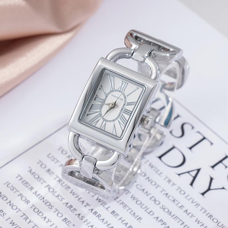 Rectangle Ladies Watch Fashion Roman Face Japanese Knot Bracelet Quartz Waterproof Watch