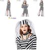 Enchanting Witch Costume Dress With Mesh And Stripes For Western Fantasy Themes