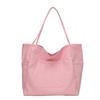 Large-capacity Canvas Bag Women's 2025 New Simple and Versatile Solid Color Niche Design Shoulder Bag Tote Bag