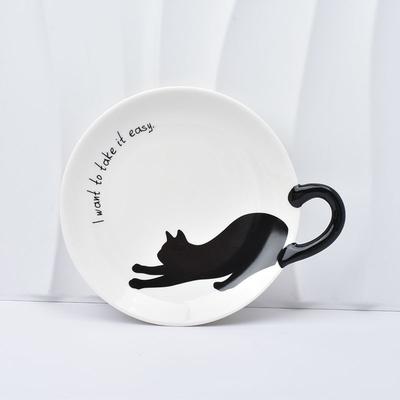 Japanese Cute Cat Ceramic Plate – Dessert, Breakfast & Fruit Dish