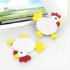 Heat Insulation Coaster Cute Chicken Coaster, 3D Printed Reusable Drink Animal Table Protection Mat for Home Office Use Decorative Countertop