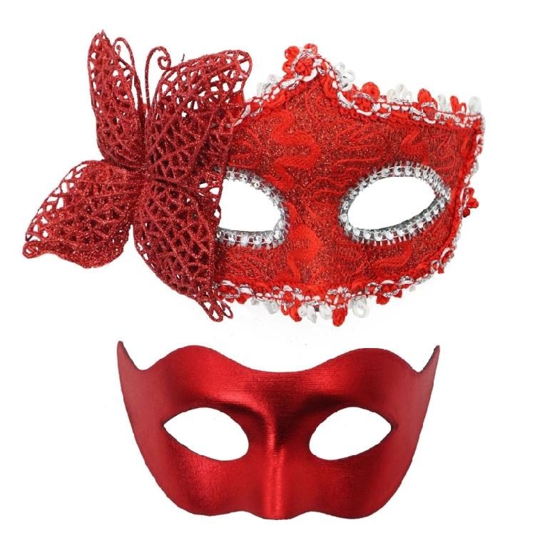 Couple Masquerade Mask for Men Women Halloween Wedding Half Face Masquerade Costume Mask Masquerade Costume Accessory