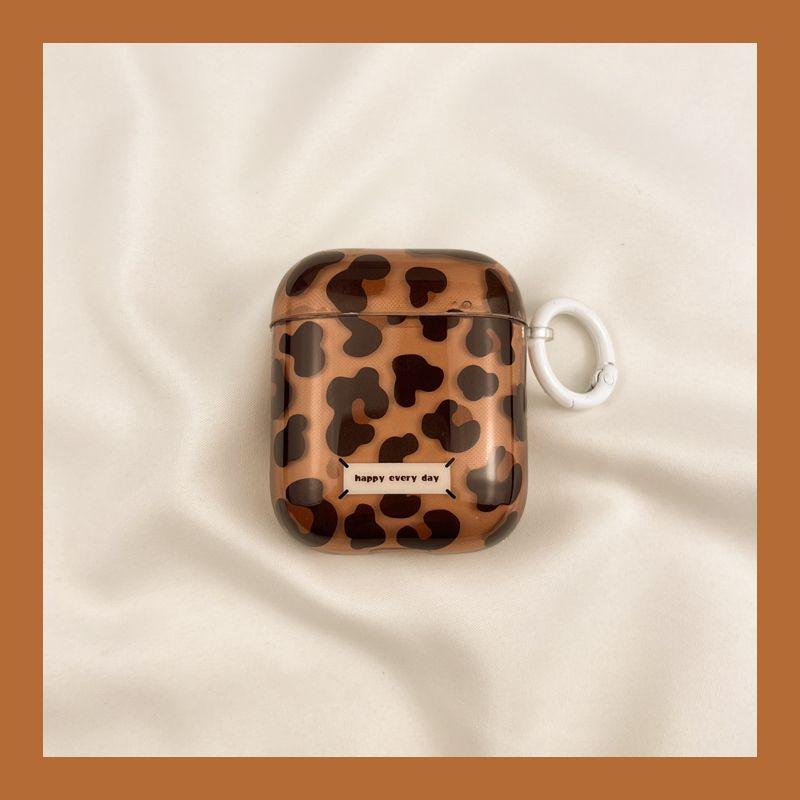 

Чехол для Airpod3 для Apple Pro Чехол для наушников Второе поколение Беспроводной Bluetooth Третье поколение Aipods2 Поколение Airpodpro Четвертое поколение 5 AirPods Pro [Transparent Brown Leopard] Hook