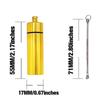 4 Pcs Portable Metal Storage Travel Container with Spoon Deluxe Dispenser
