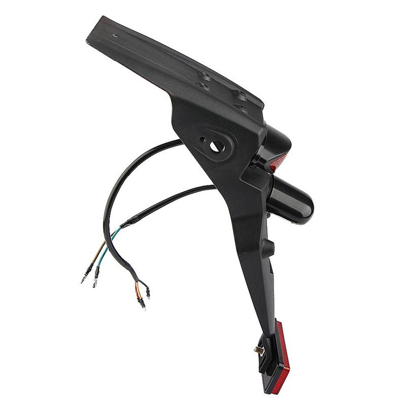 1pcs Black Motorcycle Rear Fender Mudguard LED Brake Tail Light 36.2*9cm Motorcycle Fender Tail Light Accessories Kayo
