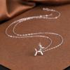 1pc Fashion New Minimalist Stainless Steel Balloon Dog Pendant Necklace For Girls